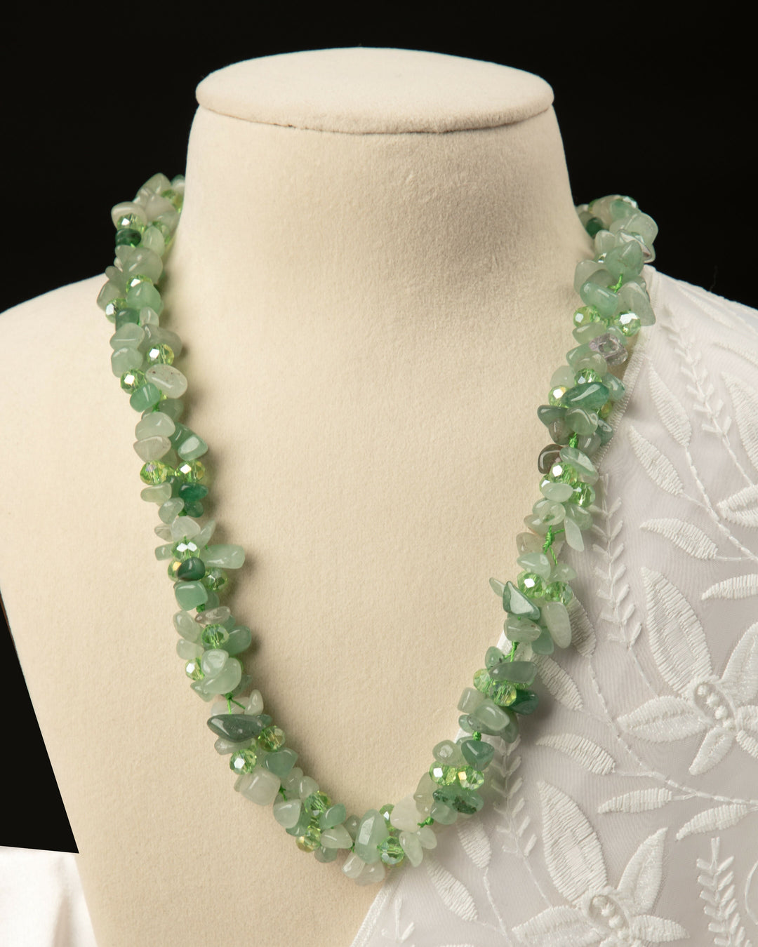 Forest Light: Natural Agate Mala  | SHOBITAM