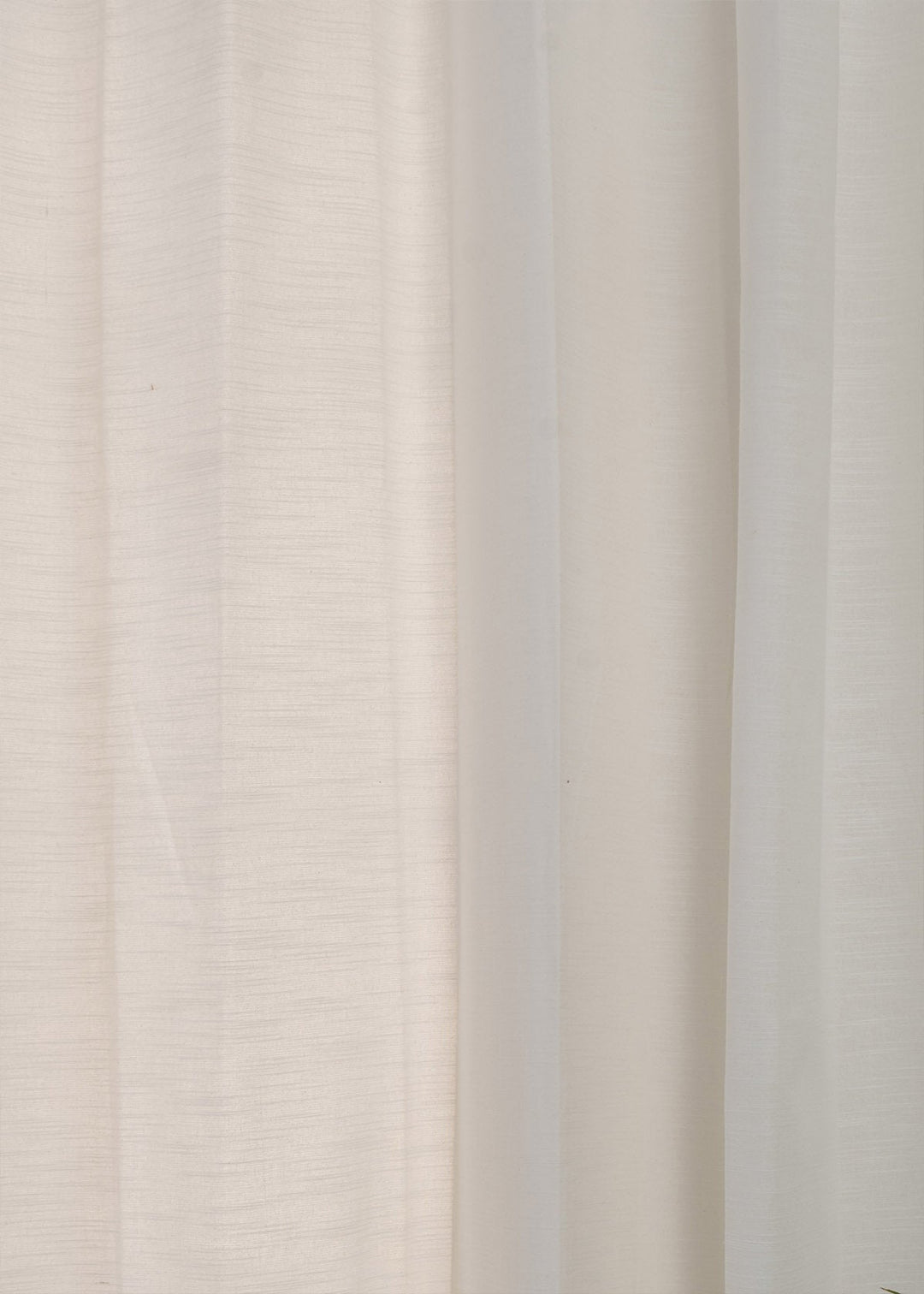 Solid white 100% cotton plain curtain for bedroom - Light Reduction - Single Piece | SHOBITAM