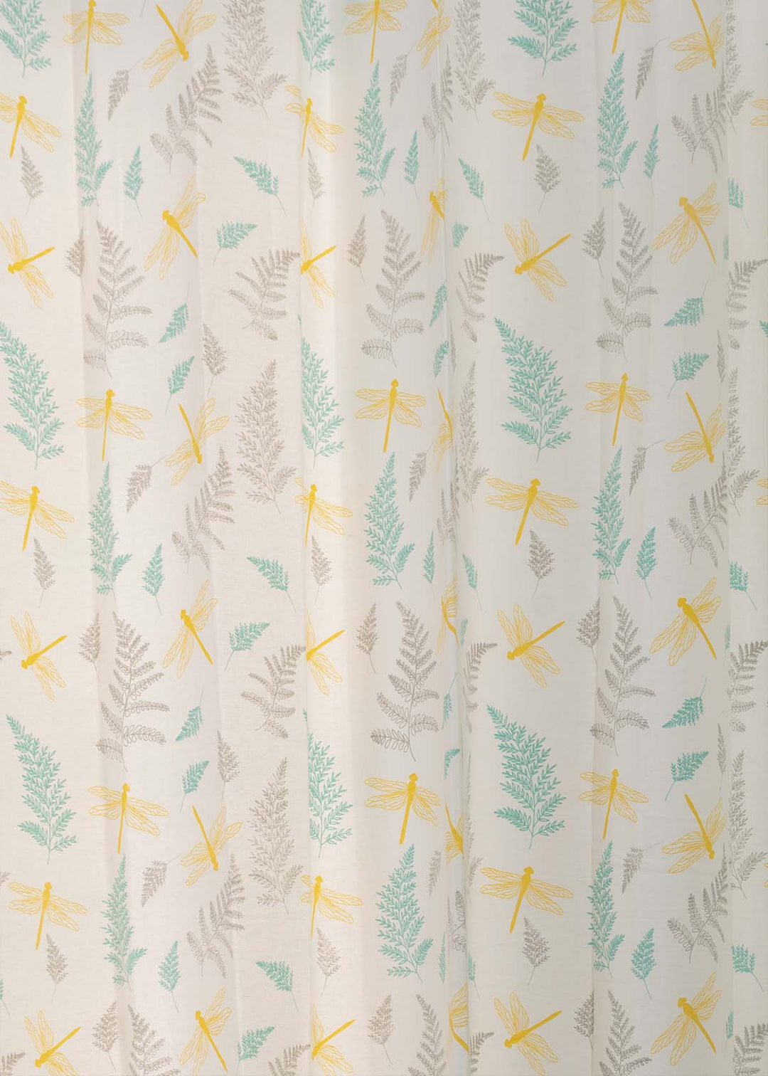 Falling Leaves 100% cotton floral curtain, single panel - Customizable for size, lining and headers
