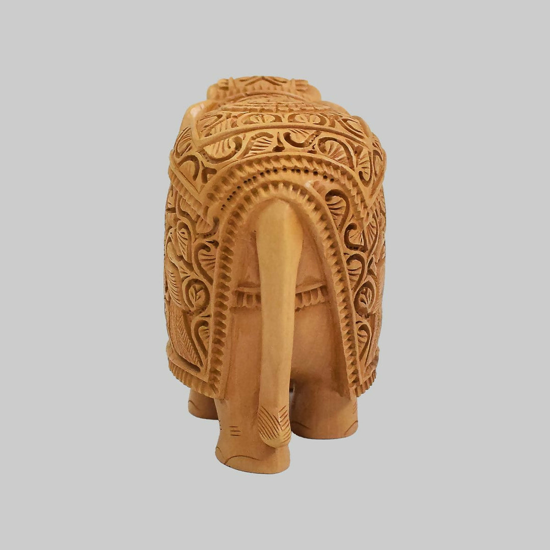 WHITE WOOD SIKAR ELEPHANT 5*6*3 | SHOBITAM