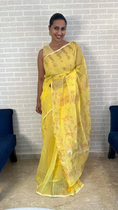 Sunshine Smile - Cotton Saree | SHOBITAM