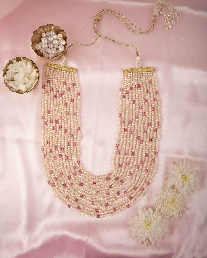 The Rosé Tourmaline Heirloom 13 Layer Mala | SHOBITAM