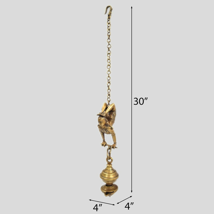 Unique Design Brass Indian Tribal Acrobat and Hanging Lamp | SHOBITAM