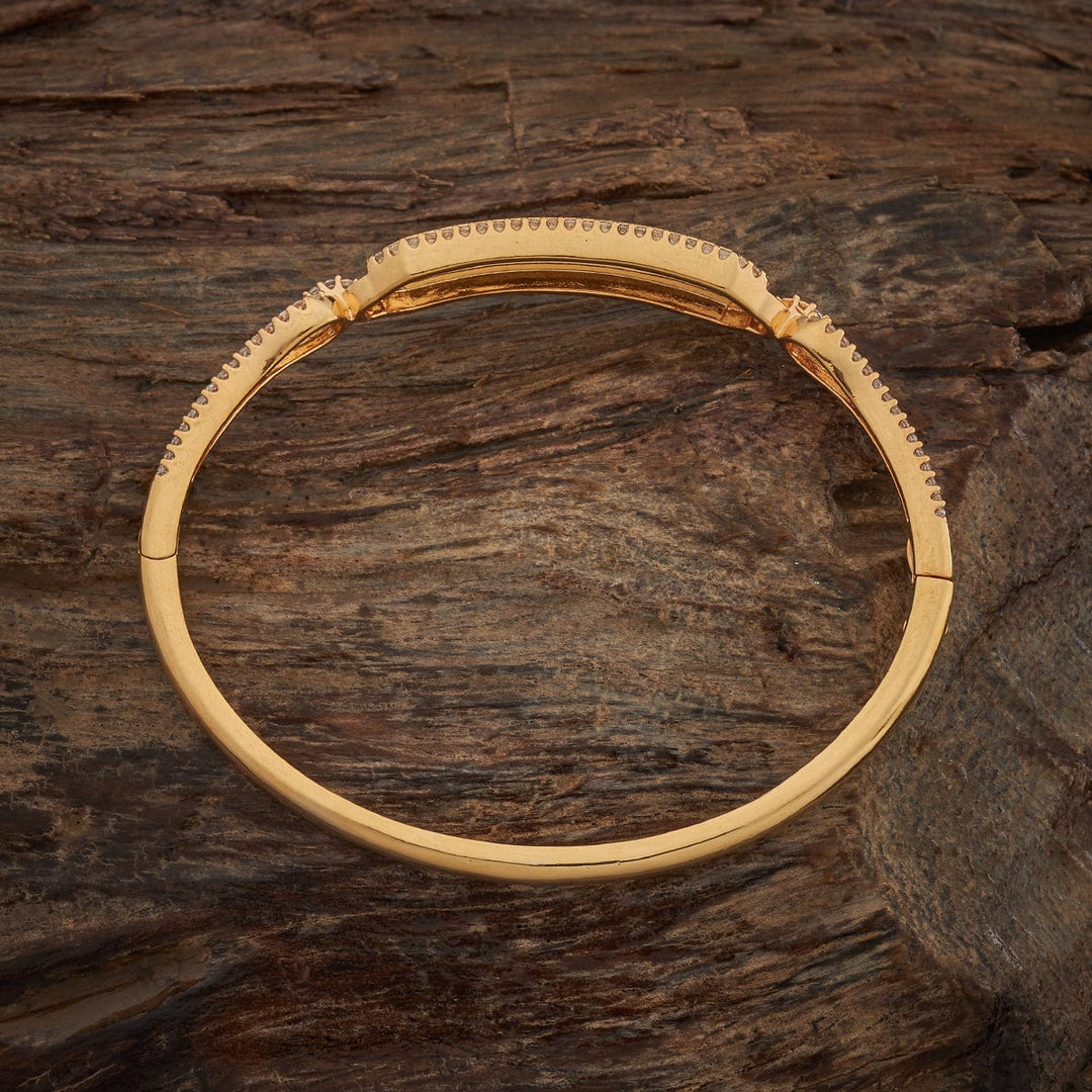 Gold-Toned Modern Design and Cz Stone Detailing Adjustable kadaa - Single Piece