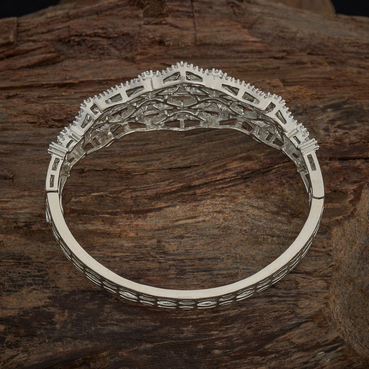 White CZ Adjustable kadaa - Single Piece