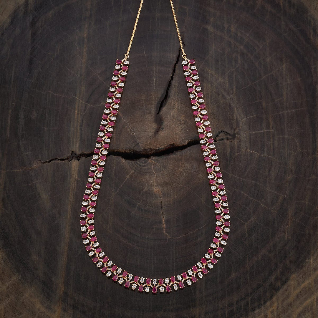 Unique Design Zircon Long Necklace